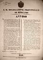 1845-09-18 avviso sul commercio e la macellazione degli animali